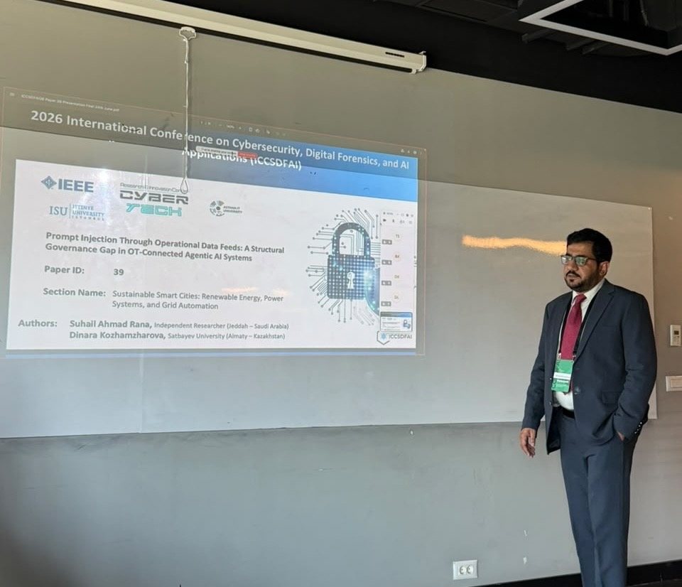 Suhail Ahmad Rana participating in an ICCSDFAI 2026 session discussion